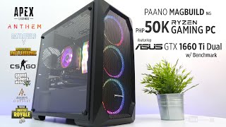 VLOG: Paano magbuild ng Ryzen Php50k Budget Gaming PC ft. Asus GTX 1660 Ti  w/ Benchmark [+GIVEAWAY]