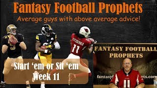 Start 'em or sit 'em week 11 Fantasy Football