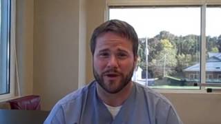 Amputee Michael Spence's prosthetic running leg