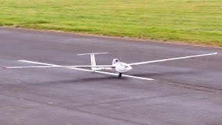 6m Glider DG 800 S with JetCat Turbine from CARF Models , JetPower Messe 2014 *HD*