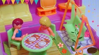 لعبة البيت - ألعاب بنات بيت كامل داخل صندوق صغير!! Full Doll house inside a box