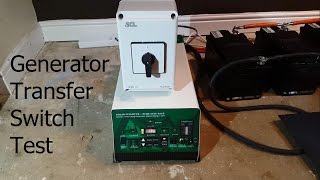 Generator Transfer / Changeover Switch Test Load for Off Grid Uses