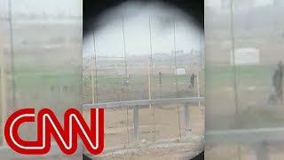 Video shows Israeli sniper shooting Palestinian