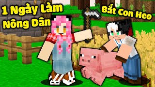 MỀU THỬ THÁCH 24 GIỜ SINH TỒN LÀM RUỘNG TRONG MINECRAFT*REDHOOD THỬ THÁCH 1 NGÀY LÀM NÔNG DÂN MCPE