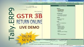 Filing GSTR 3B ||  through Tally erp.9 and GSTIN Portal - First Return of GST