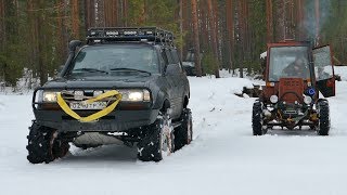 Турбо-трактор против самого лютого внедорожника в Спб!