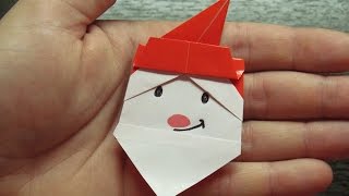 Como hacer un ROSTRO de SANTA CLAUS para Navidad | Figuras navideñas de papel SUPER FACILES!