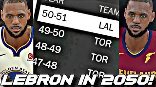 LEBRON PLAYED IN THE NBA UNTIL 2050!! THIS IS WHAT HAPPENED!! *NOT CLICKBAIT*