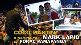 Coco Martin, ikinampanya si Mark Lapid sa Porac Pampanga