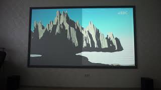 Экран для проектора Epson EH-TW 5600/5650. Tikkurila Harmony H499 vs матовый натяжной потолок.