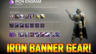 DESTINY 2 - FIRST EVER IRON BANNER LEGENDARY LOOT/GEAR REWARDS! (Iron Banner Gameplay)