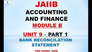 JAIIB ACCOUNTING AND FINANCE | MODULE B UNIT 9 PART 1 | JAIIB | TWO HANDS JAIIB