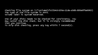 Что делать если "checking file system on"