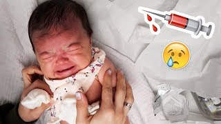 BABY ABELLA GETS HER FIRST SHOTS (SHE'S 2 MONTHS)