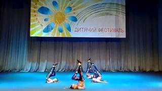 Спортивный детский танец "Блестящие" Студия танца "ЭШ" Черкассы