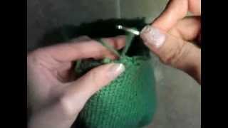4  Как связать шляпу с ажурными полями, поля, 2 ряд