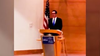 Steve Mnuchin Is Trying To Bury This Video Of Him Being Heckled