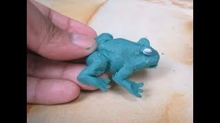 COMO HACER UN SAPO DE PLASTILINA\how to make a clay toad