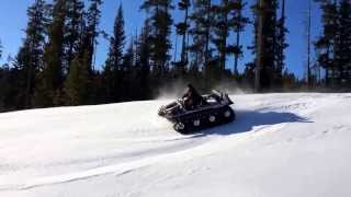 Escargo tracks with winter kit on a Argo HDI 115 centimetres = 45 inches