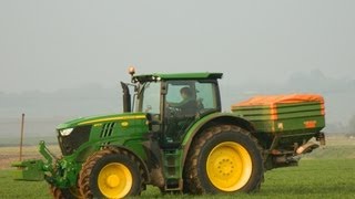 John Deere 6170R Spreading Fertilizer 2012 HD