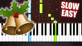 Jingle Bells - SLOW EASY Piano Tutorial by PlutaX