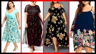 Elegant Casual Plus Size Floral Maxi Dresses Haul Designs 2019 / Plus Size Special Occasion Dresses