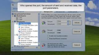 com0com null modem emulator alternative: Virtual Serial Port Driver