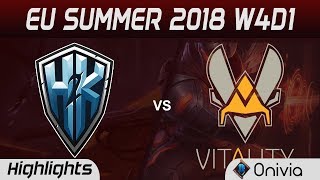 H2K vs VIT Highlights EU LCS Summer 2018 W4D1 H2K Gaming vs Team Vitality By Onivia