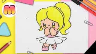 COMO DIBUJAR UNA BAILARINA DE BALLET KAWAII | How to draw a Cute Ballerina Easy
