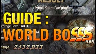 [Summoners War] GUIDE : WORLD BOSS !