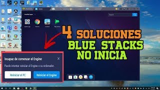 BlueStacks Engine no inicia 4 Soluciones // windows 7,8 y 10 //2020.
