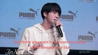 (ENG SUBS) 171019 Jin teachs you how to say "SeokJin Oppa!!"