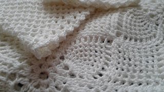 Квадратный мотив крючком. Соединение квадратных мотивов // Crochet motif