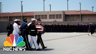 John McCain’s Body Arrives In Washington | NBC News