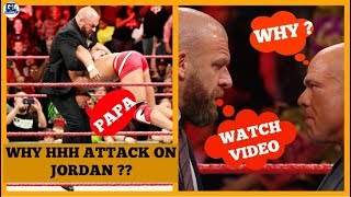 Why Triple H Attack on Kurt Angle Son Jason Jordan at Raw ?