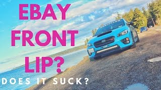 $100 eBay "CS STYLE" FRONT LIP | 2016 HYPER BLUE SUBARU WRX STI