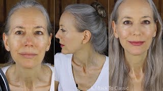GRWM: Using Bare Minerals Matte Powder Foundation on Dry, Mature Skin / Green Beauty Over 40, 50