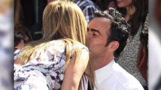 Jennifer Aniston and Justin Theroux Share Kiss as She's Awarded Walk of Fame Star | Splash News TV