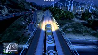Grand Theft Auto 5 - Testing the train simulator (+Other Train Mods) GTA V