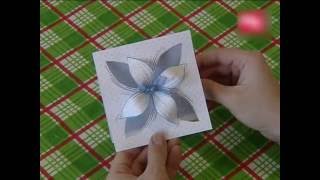 HAND MADE Открытка с объемным цветком