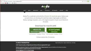 How to install Node for web development