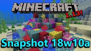 Minecraft 1.13 Snapshot 18w10a- TROPICAL FISH, MAP MARKERS, BURIED TREASURE!