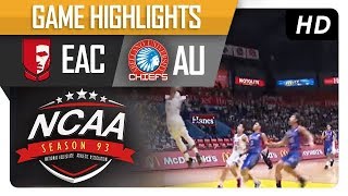 EAC vs. AU | NCAA 93 | MB Game Highlights | September 22, 2017