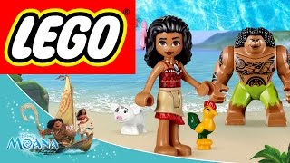 Распаковка Лего Принцесса Моана из Диснея 2016 Обзор игрушки lego moana дети играют в Моану и Мауи