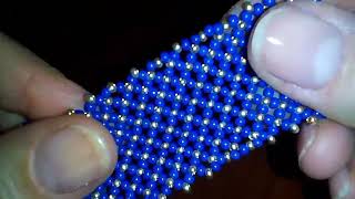 Сетка из бисера. Браслет.