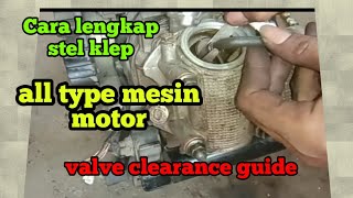 Cara stel klep motor yamha mio