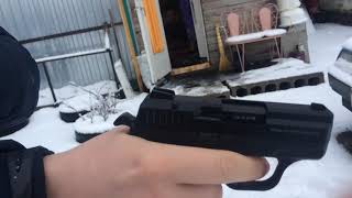 Пистолет Сталкер. Стрельба в замедленной съёмке