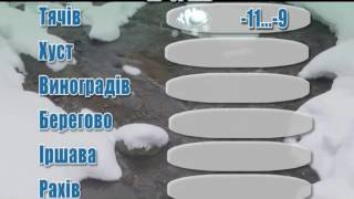 Погода на Закарпатті (12.01.17)