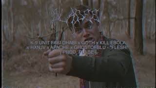K-9 UNIT FABI DHABI x GOTH x KILL EBOLA x HXNJV x APACHE x GHOSTOFBLU - "FLESH!" [ PROD. PULSE ]