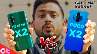 Poco X2 vs Realme X2 Full Comparison | Galti Mat Karna! | GT Hindi